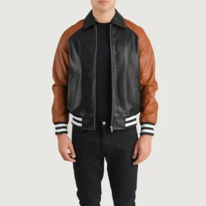 Coffmen Brown A2 Leather Bomber Jacket