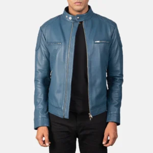 Armand Distressed Brown Leather Biker Jacket
