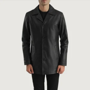 Liberte USA Black Leather Varsity Jacket