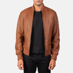Vincent Alley Brown Leather Jacket