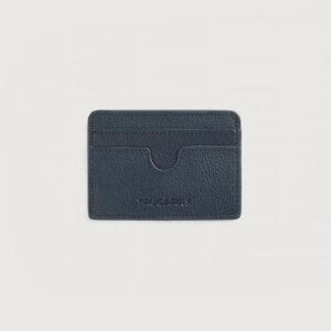 Karl Blue Leather Card Holder