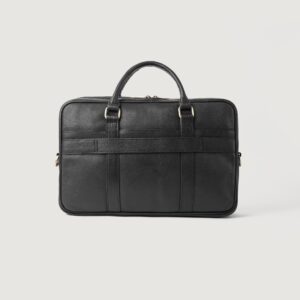 The Preston Black Leather Briefcase